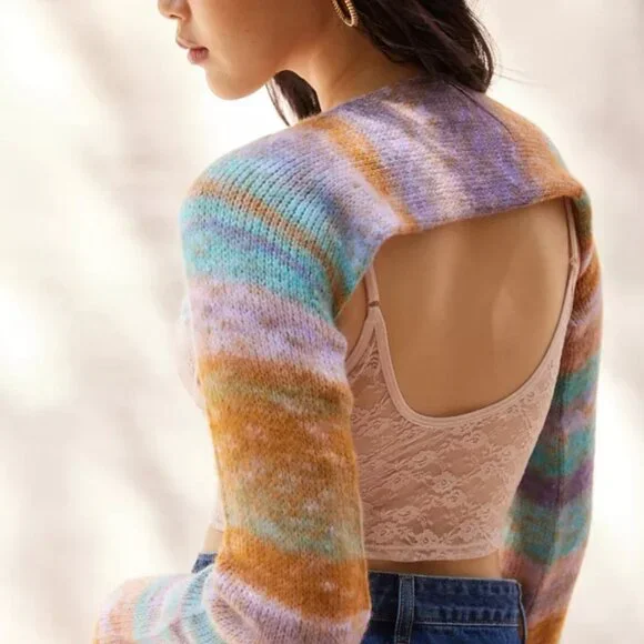 Nwt Urban Outfitters Space Dyed Shrug Sweater Size XS - Picture 2 of 6